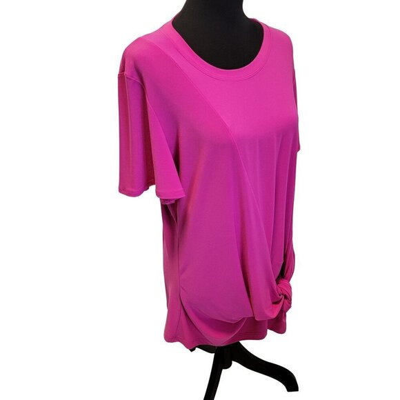 Artex Fashions Pink Tie Pullover Top Size XL NWOT - Picture 4 of 14